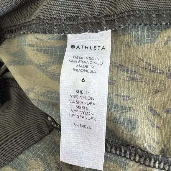 Athleta Trekkie North Printed Jogger Olive Floral Size 6 Lightweight Hiking - Picture 8 of 9
